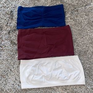 SET of 3 Bandeau Bra tops OS